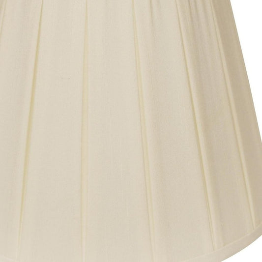 20" Ivory Slanted English Box Shantung Lampshade