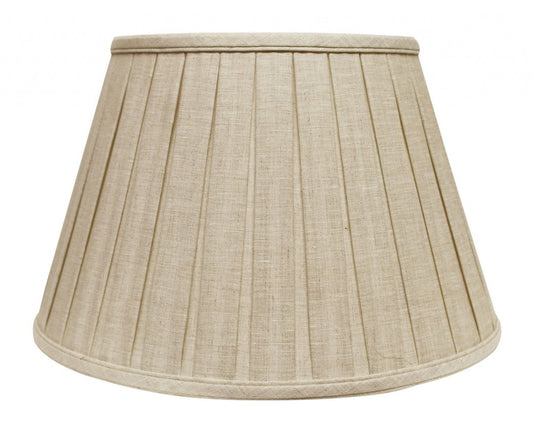 Cream Linen Pleated Empire Lamp shade