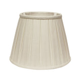 White Linen Pleated Empire Lamp Shade