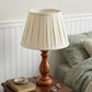 White Linen Pleated Empire Lamp Shade