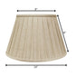 Cream Linen Pleated Empire Lamp Shade