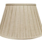 Cream Linen Pleated Empire Lamp Shade