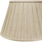 Cream Linen Pleated Empire Lamp Shade
