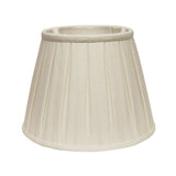 White Linen Pleated Empire Lamp Shade
