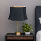 14" Black with Bronze Lining Premium Oblong Shantung Lampshade