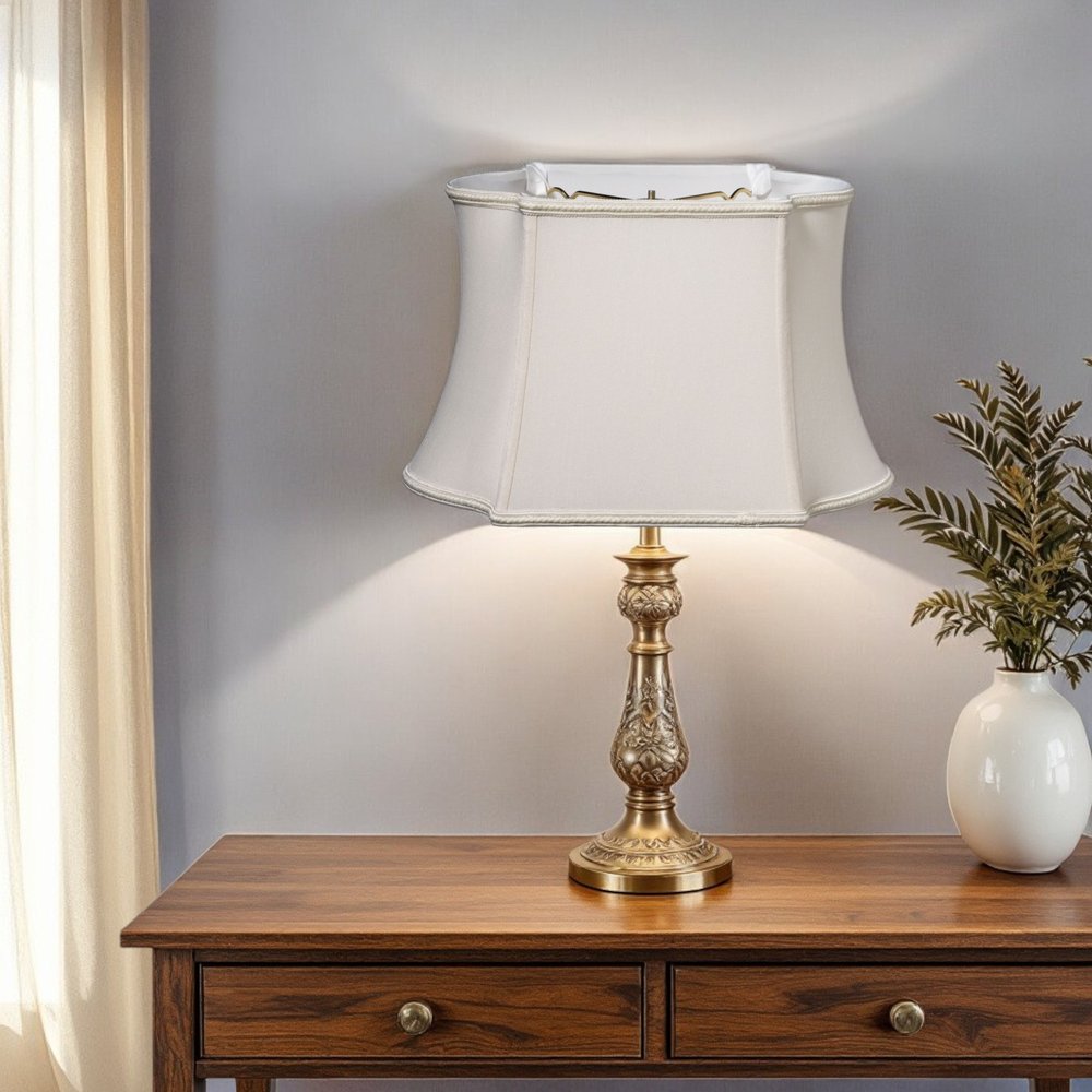 16" Cream Premium Oblong Shantung Lampshade