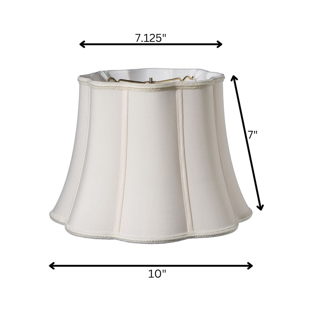 Cream Shantung Silk Novelty Lamp Shade