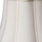 14" Cream Melon Scallop Shantung Lampshade