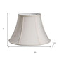 Cream Shantung Silk Bell Lamp Shade