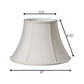 Cream Shantung Silk Oval Lamp Shade