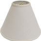 Off White Linen Print Cone Lamp Shade