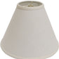 Off White Linen Print Cone Lamp Shade