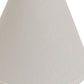 Off White Linen Print Cone Lamp Shade