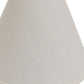 Off White Linen Print Cone Lamp Shade
