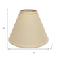 Beige Linen Cone Lamp Shade