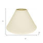 Ivory No Slub Innsbruck Print Cone Lamp Shade
