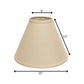 Beige Linen Cone Lamp Shade