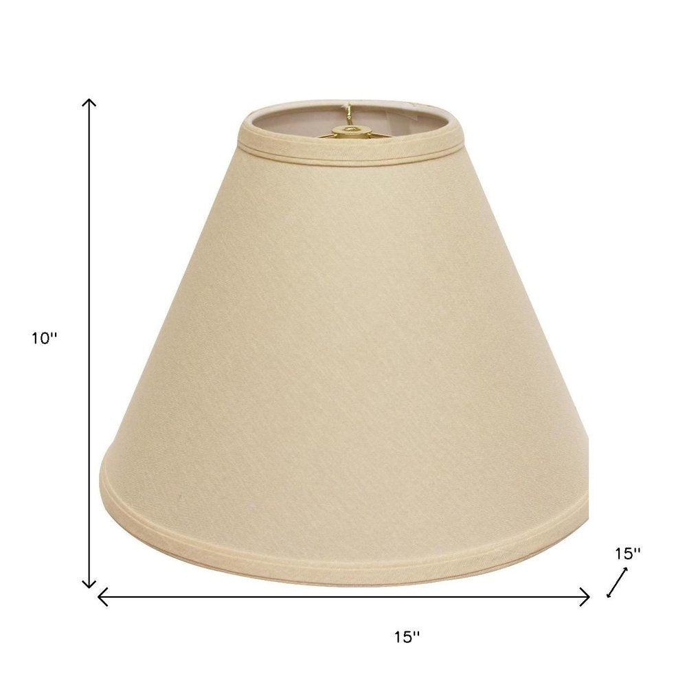 Beige Linen Cone Lamp Shade