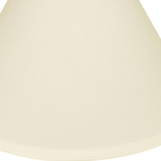 Ivory No Slub Innsbruck Cone Lamp Shade