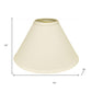 Ivory No Slub Innsbruck Cone Lamp Shade