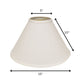 White No Slub Innsbruck Cone Lamp Shade