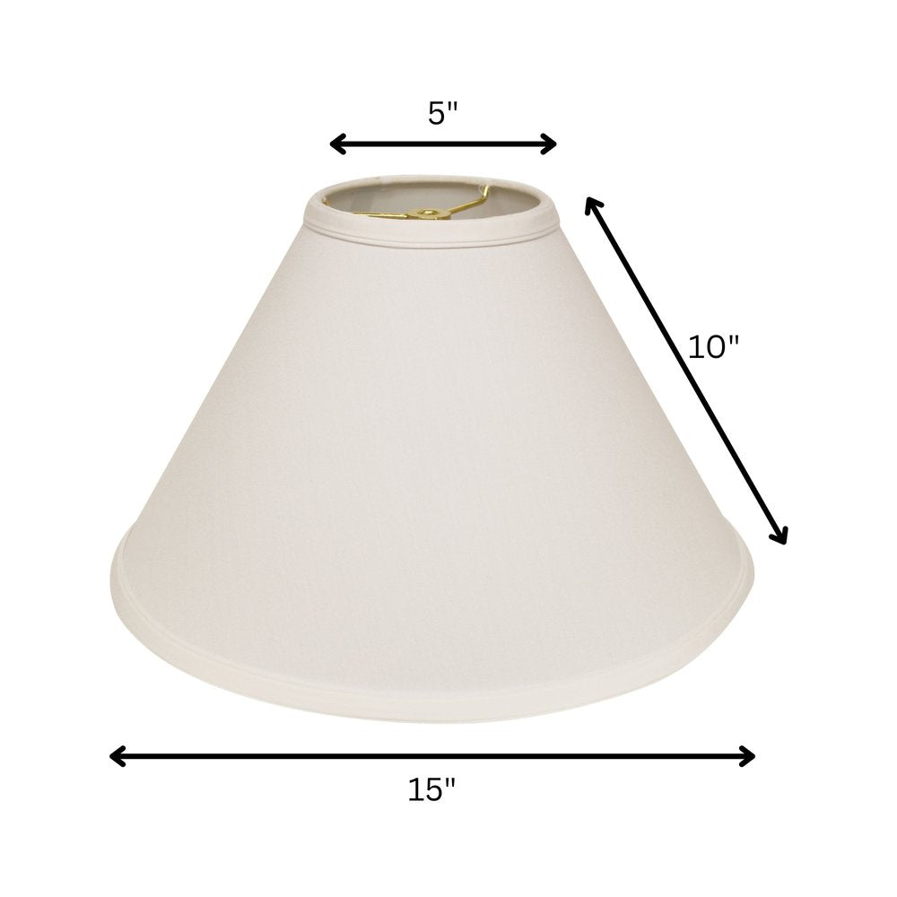 White No Slub Innsbruck Cone Lamp Shade