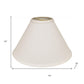 White No Slub Innsbruck Cone Lamp Shade