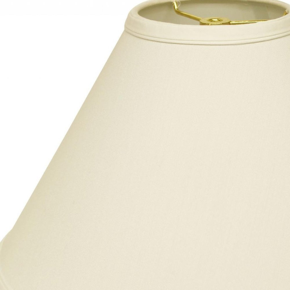 Ivory No Slub Innsbruck Cone Lamp Shade