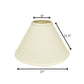 Ivory No Slub Innsbruck Cone Lamp Shade