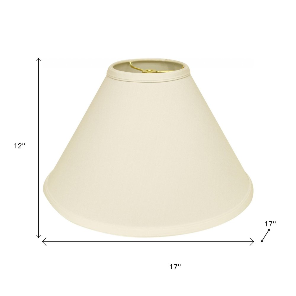 Ivory No Slub Innsbruck Cone Lamp Shade