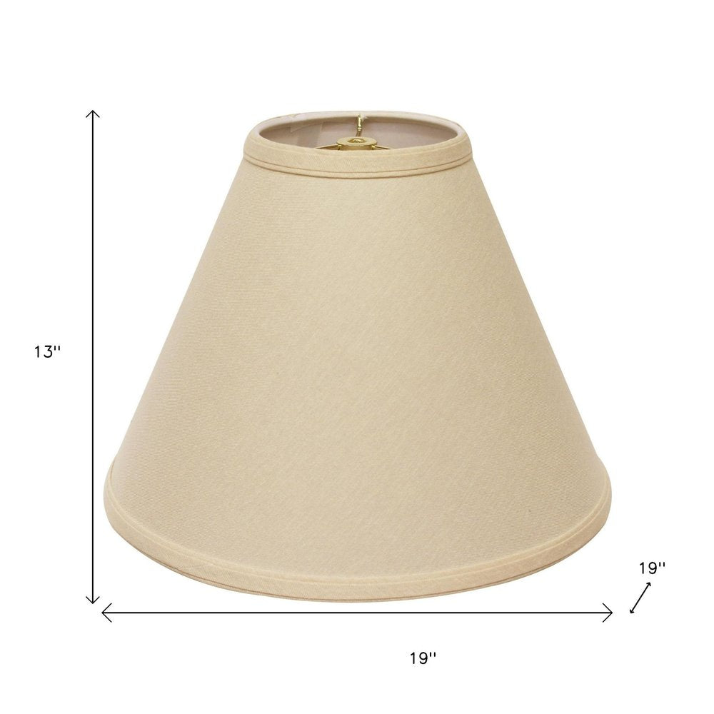 Beige Linen Cone Lamp Shade