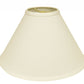 19" Ivory Deep Cone Slanted No Slub Lampshade