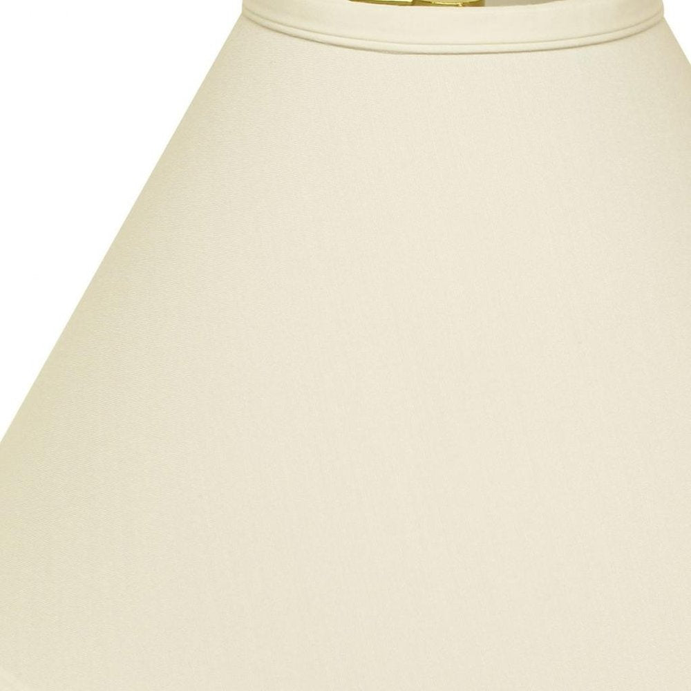 19" Ivory Deep Cone Slanted No Slub Lampshade