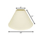 19" Ivory Deep Cone Slanted No Slub Lampshade
