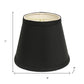 Black Shantung Silk Empire Lamp Shade
