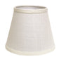 White Linen Empire Lamp Shade