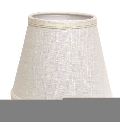 White Linen Empire Lamp Shade
