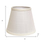 White Linen Empire Lamp Shade