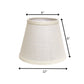 White Linen Empire Lamp Shade