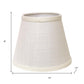 White Linen Empire Lamp Shade