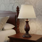 White Linen Empire Lamp Shade