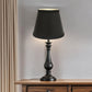 Black Shantung Silk Empire Lamp Shade