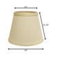 Ivory No Slub Innsbruck Empire Lamp Shade