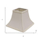 Ivory No Slub Innsbruck Square Lamp Shade