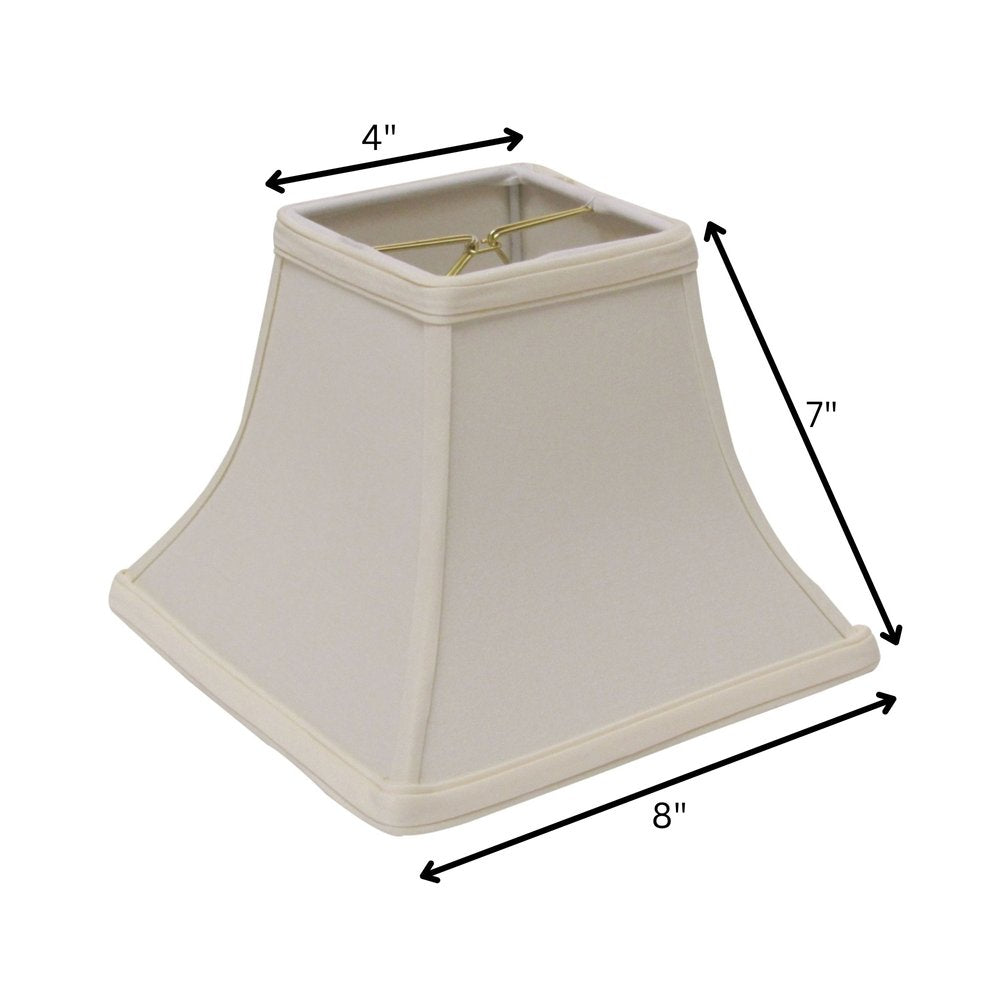 Ivory No Slub Innsbruck Square Lamp Shade