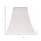 White No Slub Innsbruck Square Lamp Shade