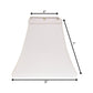 White No Slub Innsbruck Square Lamp Shade