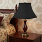 Black Shantung Silk Square Lamp Shade