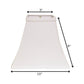 White No Slub Innsbruck Square Lamp Shade