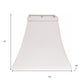 White No Slub Innsbruck Square Lamp Shade